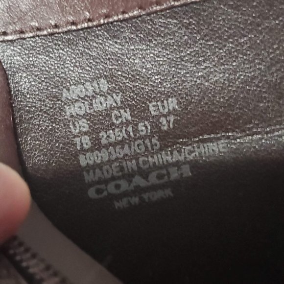 Coach Brown A00310 Holiday Soft Shine Chestnut Leather Boots/Booties, 7 - Picture 3 of 10